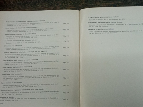 Mensajes 1973 / 1974 * Juan Domingo Peron * 3 Tomos *