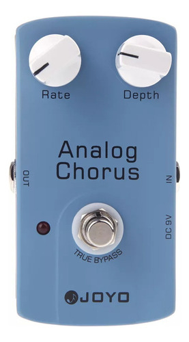 Pedal De Efectos True Bypass Chorus Analógico Joyo Jf-37 Con