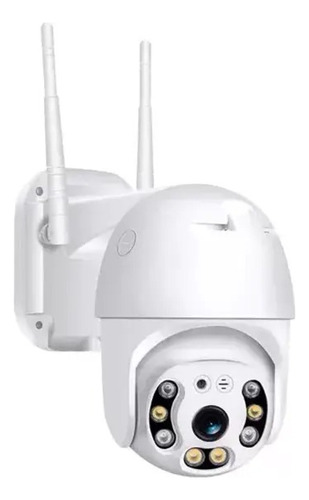 Cámara Ip Giratoria Ip Wifi Blanca Jortan Para Exteriores