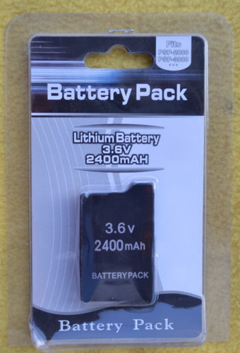 Imagen 1 de 1 de Bateria Psp 3000/2000 2400ma