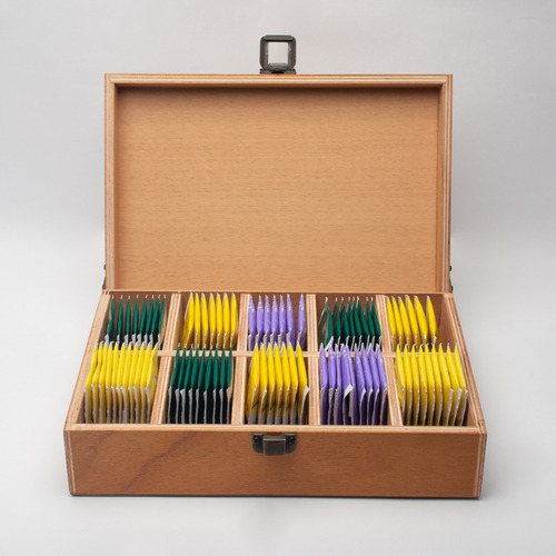Imagen 4 de 5 de Caja Grande De Madera Cedro Para Té Con 10 Divisiones