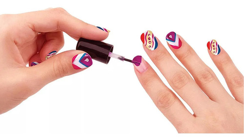 Set De Juego Shimmer & Sparkle Super Nail Salon 8n1 Morado
