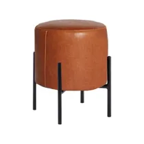 Comprar Puff Tom Alto Eco Cuero Marron - Sophie Empapelados