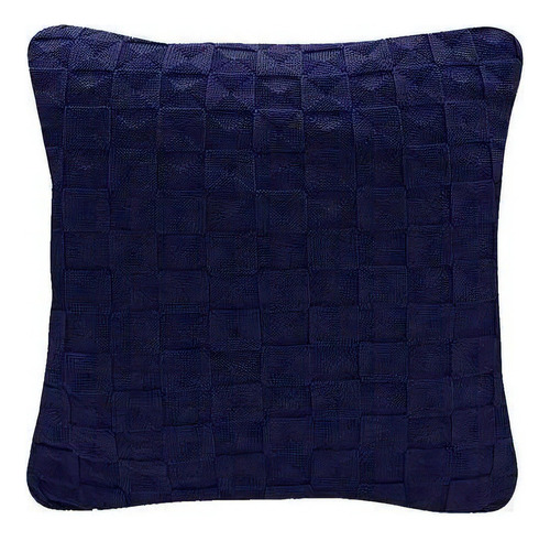 Capa De Almofada Tricot Pierina - Decortrico Marinho 45x45cm