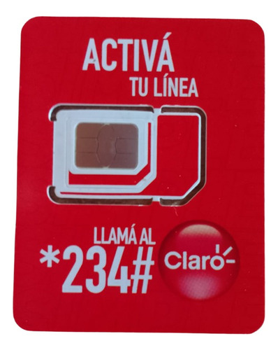 Chip 4g Claro Para Estar Conectado,controla Gastos Siempre