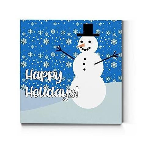 Renditions Gallery Snowman Happy Holiday Wall Art, 5f43o