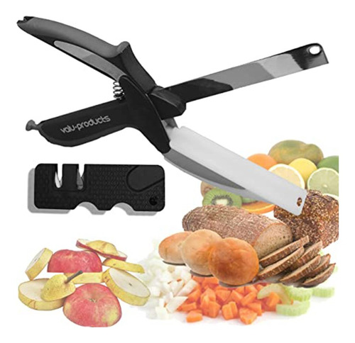 Imagen 1 de 7 de Tijeras De Cocina, Cortador De Verduras Con Tabla De