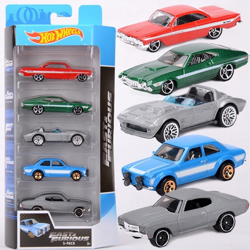 Hot Wheels Set 5 Autitos De Rapido Y Furioso Fast & Furious