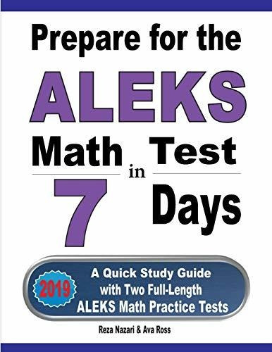 Book : Prepare For The Aleks Math Test In 7 Days A Quick...