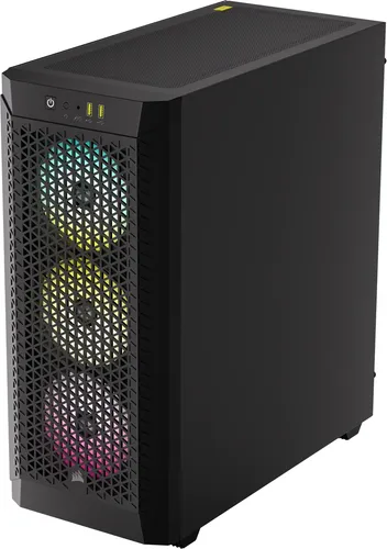 Imagen 1 del producto Gabinete Corsair 480t Rgb Airflow Tg Mid-tower Black Color Negro