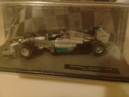 F1 Salvat Mercedes W05 Hybrid (2014) Hamilton N°3 + Casco 