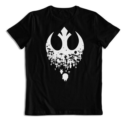 Polera De Algodon Estampada Alianza Rebelde Star Wars Fanart