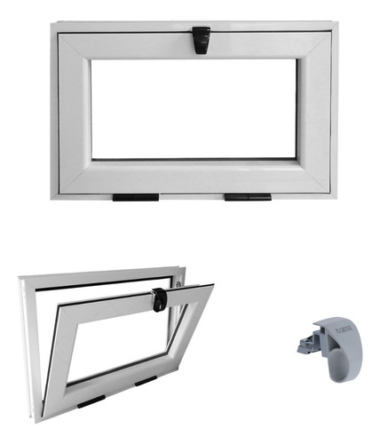 Ventana Banderola Linea Modena 120x80 Vidrio Dvh 4+9+4 