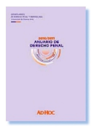 Anuario De Derecho Penal 2010/2011