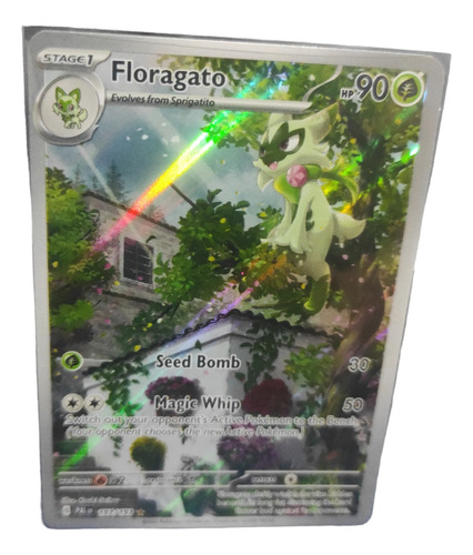 Floragato Ilustration Rare 197/193 Paldea Evolved Pokémon Tc