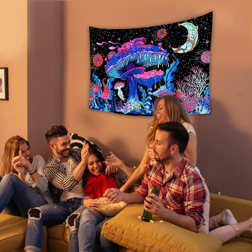 Seta Colorida Tapiz Tapices De Pared Tapiz Psicodélico Bohem