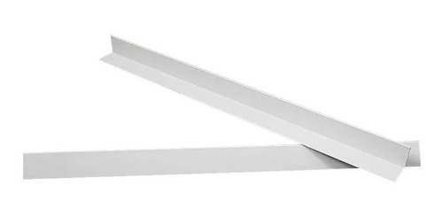 Imagem 2 de 7 de 10 Cantoneiras L Pvc Branca 20 X 20 X 1,5mm X 2,95m Perfimax