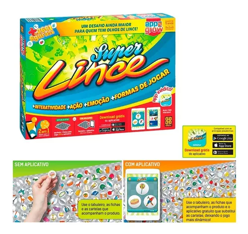 Jogo Super Lince + 260 Figuras - Grow - Jogos de Tabuleiro