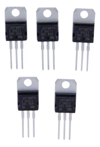 Paquete De 5 Mosfet Power N Channel P75nf75 80a