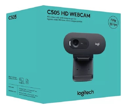 Cámara Web Logitech Webcam C505 Color Audio Usb 960-001367