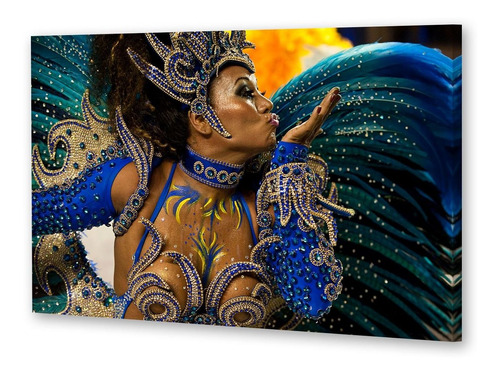 Cuadro 30x45cm Brasil Carnaval Rio Samba Musica P3