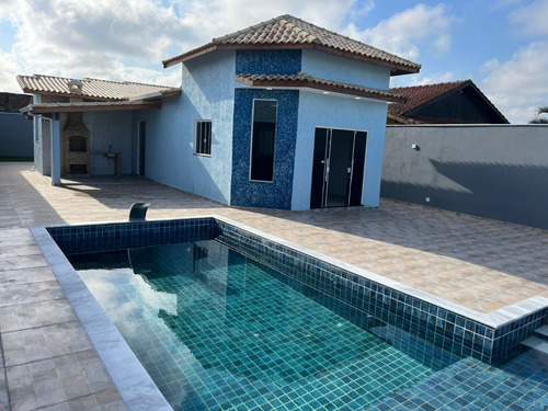 Casa Nova Com Piscina E Três Dormitórios No Cibratel 2 Em Itanhaém Litoral Sul De Sp