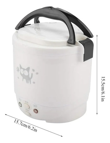 Mini Olla Arrocera Electrica 12v Auto Camion Motorhome Barco Blanco 50/60