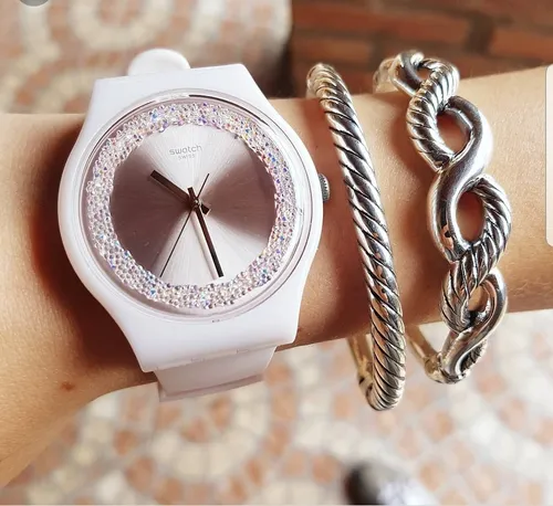 Reloj swatch con cristales swarovski hotsell