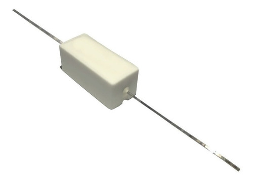 Imagem 2 de 2 de Resistor De Porcelana 4k7 5w - 20 Peças