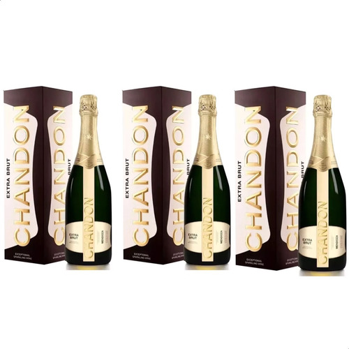 Chandon Extra Brut Espumante (3 Estuches 750ml)