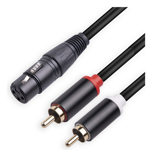Cable De Audio Rca Macho A Hembra Xlr 1 Metros