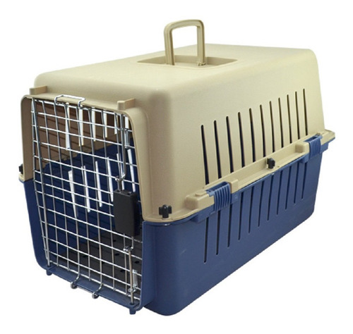 Transportadora Perro Gato Mediana Spc-04 Puerta Metal Sunny