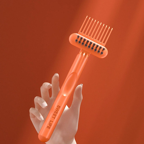 Herramienta De Limpieza De Cepillo De Pelo 2 En 1, Naranja