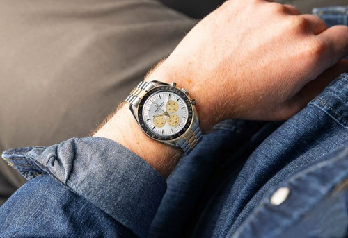 Reloj Pagani Design Pd-1701 V4 Cronógrafo Sumergible Caja Plateado Y Dorado Negro Blanco