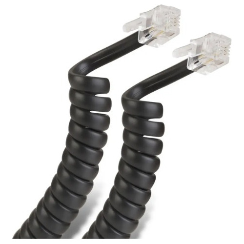 #pack10 Cable Esp Rulo P/tubo Telefónico 1 Metro Color Negro