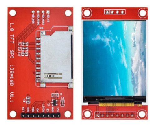 Display Tft Lcd 1.8  Spi 128x160 Arduino Raspberry Slot Sd
