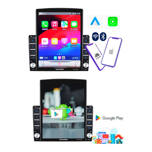 Multimídia Roadstar Rs9700br Android Carplay 4/64 Gb 9.7 Pol