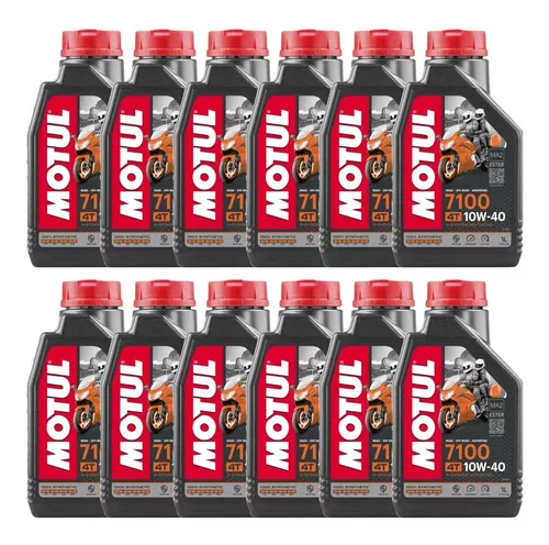 Aceite Motul 10w40 7100 100% Sintético Para Moto 4t 3 Litros