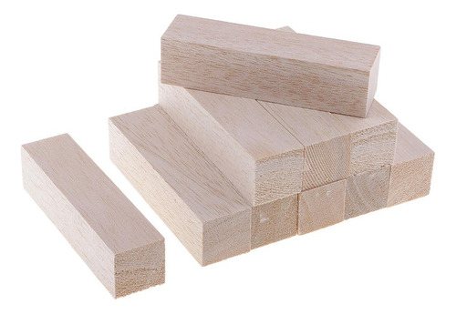 Bien Bloques De Madera De Balsa 10 Piezas 120 Mm