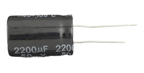 2 Unidades De Capacitor Electrolítico De Aluminio 2200uf 