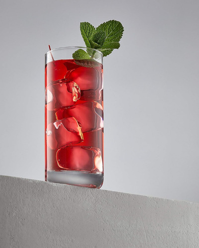 U Chef Juego De 6 Vasos De Vidrio Altos De 13 Oz Color Transparente
