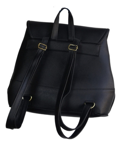 Bolsa Back Pack De Mujer Color Amarillo / Negro