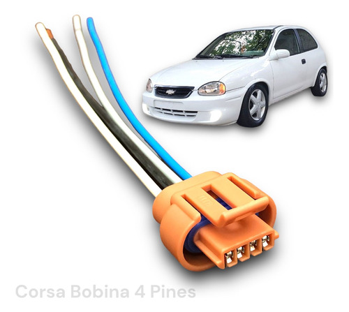 Ficha Conexion Chevrolet Corsa Bobina 4 Pines 