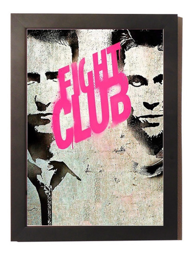 Quadro Poster Poster Fight Club - Clube Da Luta C Moldura
