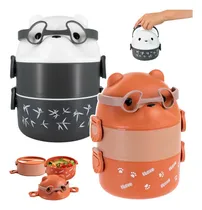 Comprar Táper Fiambrera Lonchera Portátil 2 Niveles Bento Con Diseño