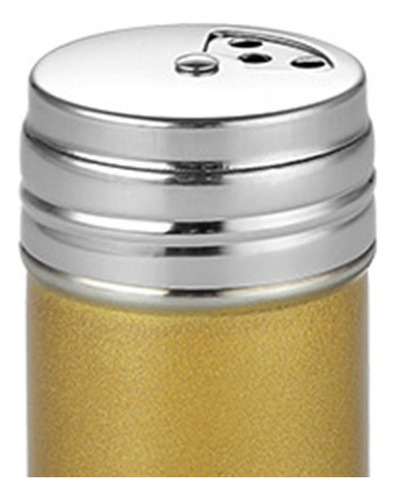 N Tarro De Condimento Portátil De Acero Inoxidable Amarillo