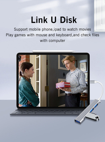 Adaptador P/ Laptop Hub Usb 3.0 Tipo C De Alta Velocidad 1 P