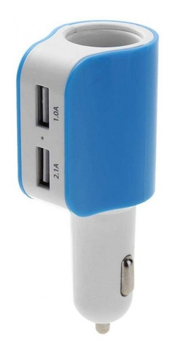 Cargador Doble Usb + 1 Toma 12v Encendedor Carga Rapida 2.1