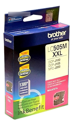 Cartucho Brother J100 J105 J200 Magenta Lc505m Lc-505m Xxl