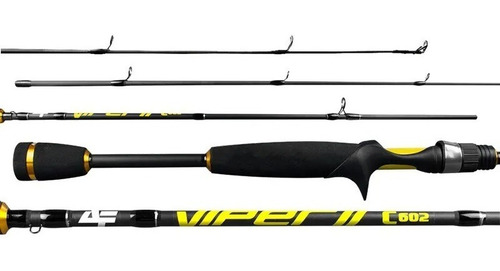 Kit 2 Varas Carretilha Albatroz Viper Ii1.68m 20lb Inteiriça